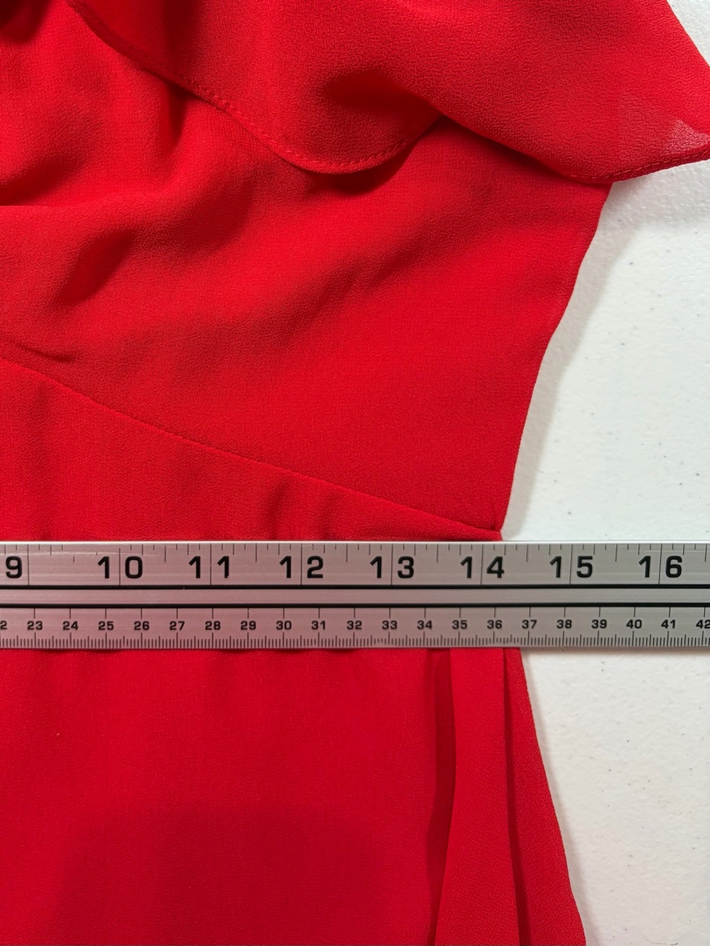 Lulu's Red Ruffle-Trim Mini Dress (M) - Picture 6 of 9